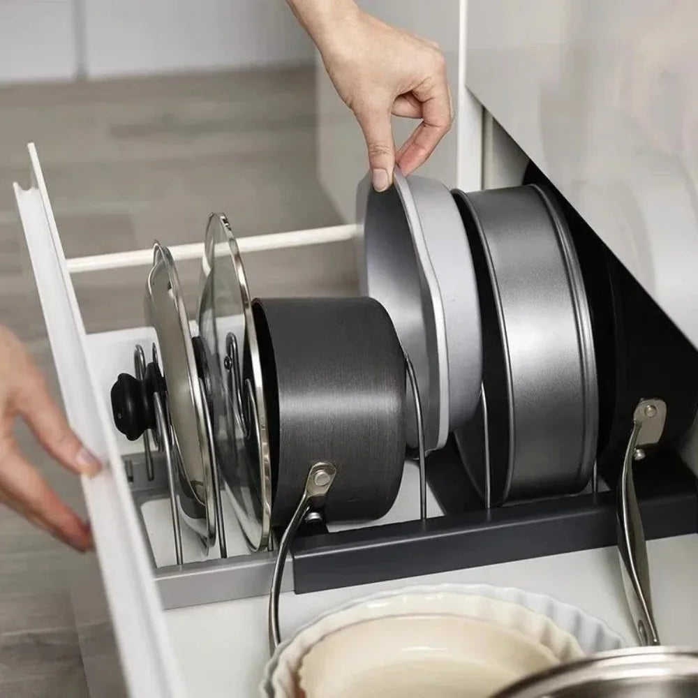 Adjustable Pan Storage Rack