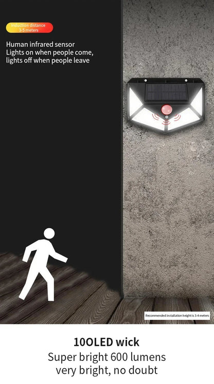 Solar Motion Sensor Wall Light
