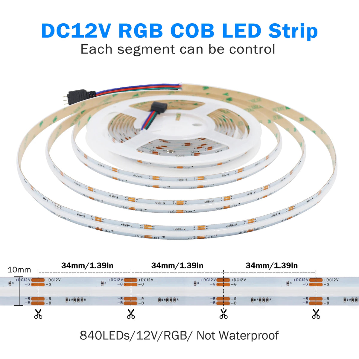 RGB COB LED Strip Light