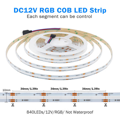 RGB COB LED Strip Light