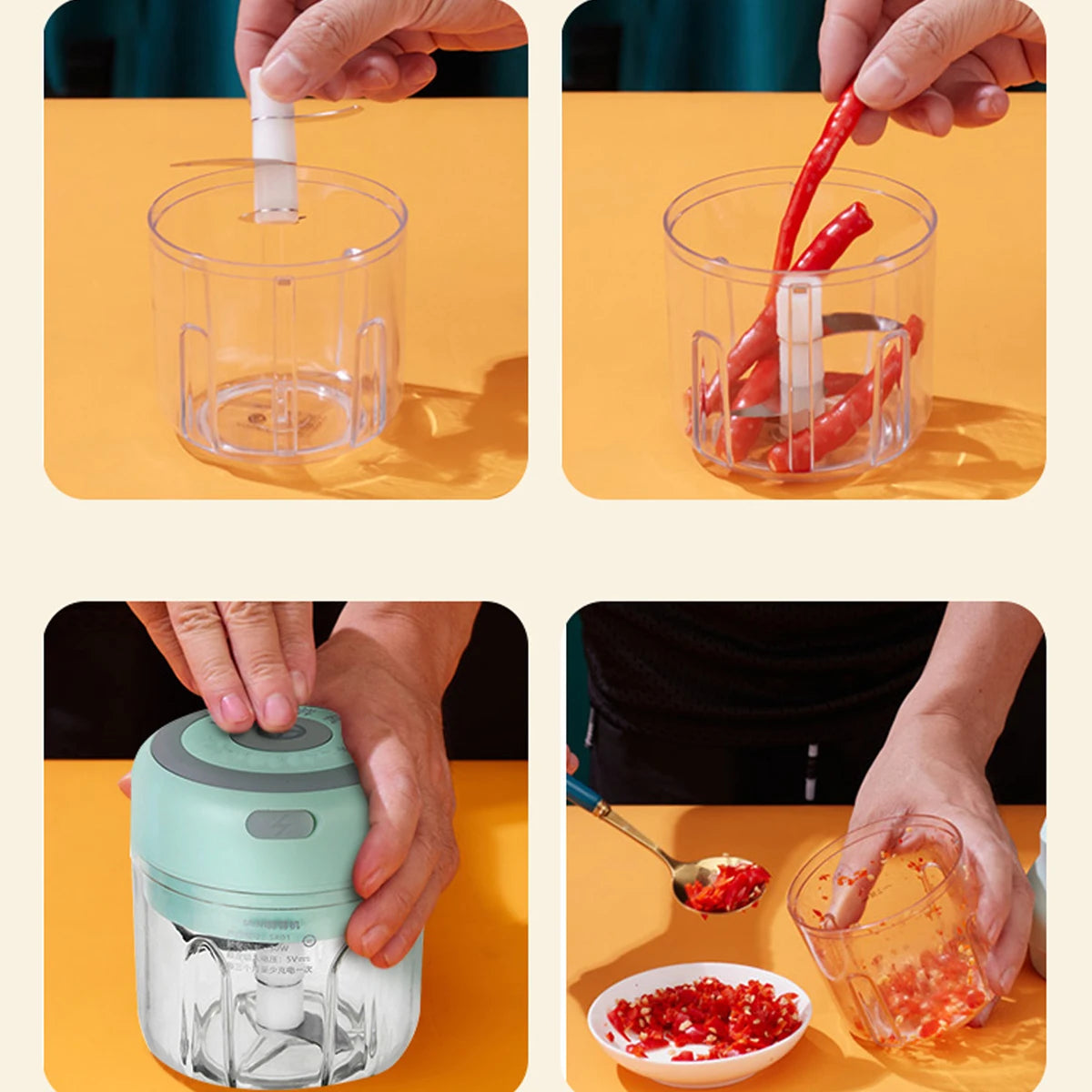Mini Electric Garlic Chopper