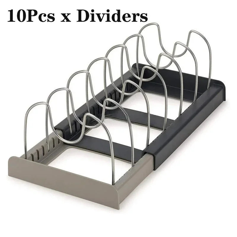 Adjustable Pan Storage Rack