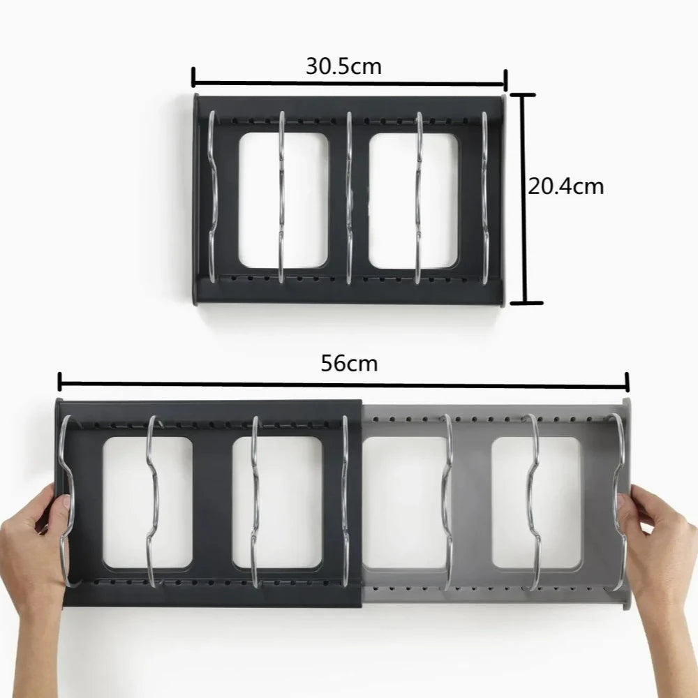 Adjustable Pan Storage Rack