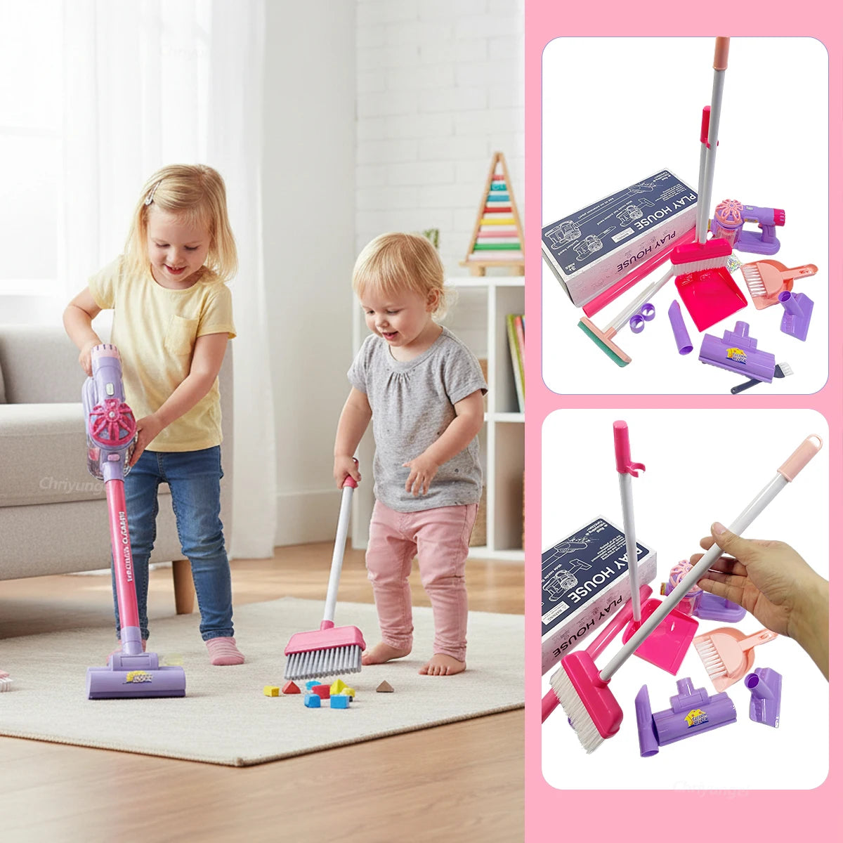Kids Pretend Vacuum Cleaner Set