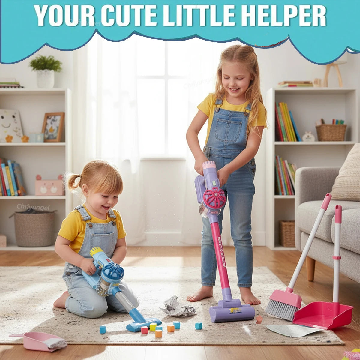 Kids Pretend Vacuum Cleaner Set