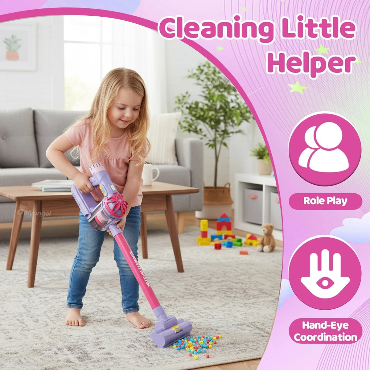 Kids Pretend Vacuum Cleaner Set